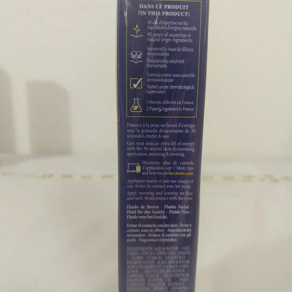 L’Occitane Immortelle Precious Fluid Dynamic Youth Care 1.6oz NIB